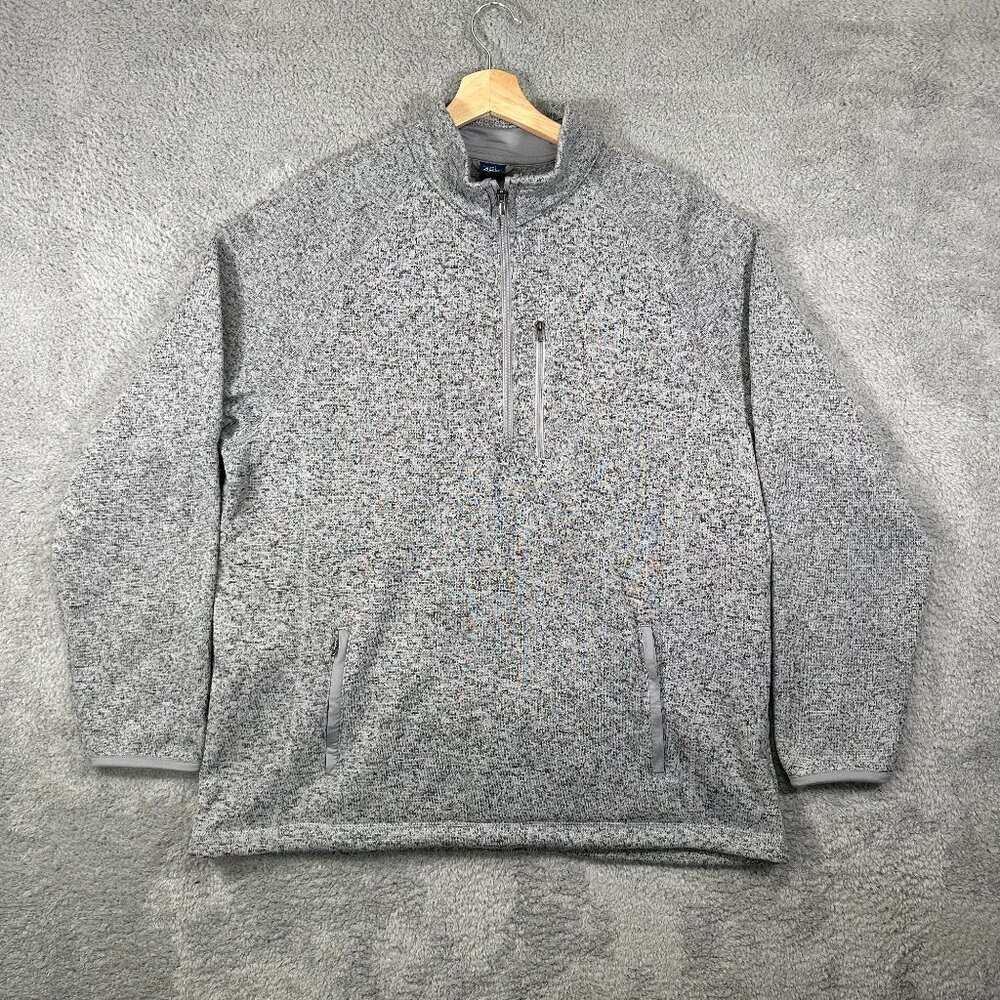 George Gray fleece Pullover‎ Jacket Adult Extra Large with 1/4 Zip Up